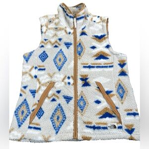 THE NORTH FACE Sherpa Campshire 2.0 Vest Southwestern‎ Aztec Geometric Women L